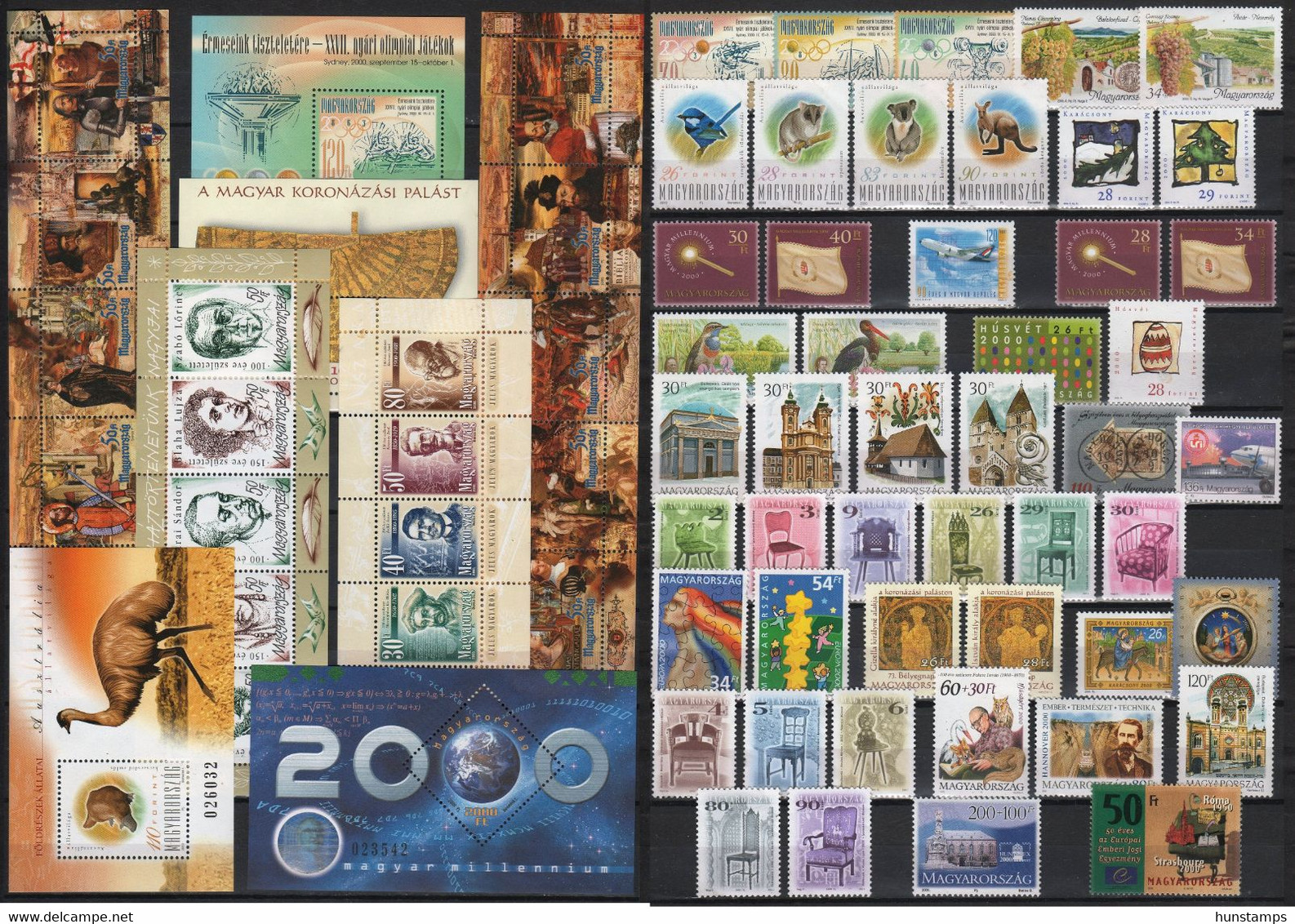 Hungary 2000. Complete Year Collection Set With Sheets MNH (**) - Années Complètes