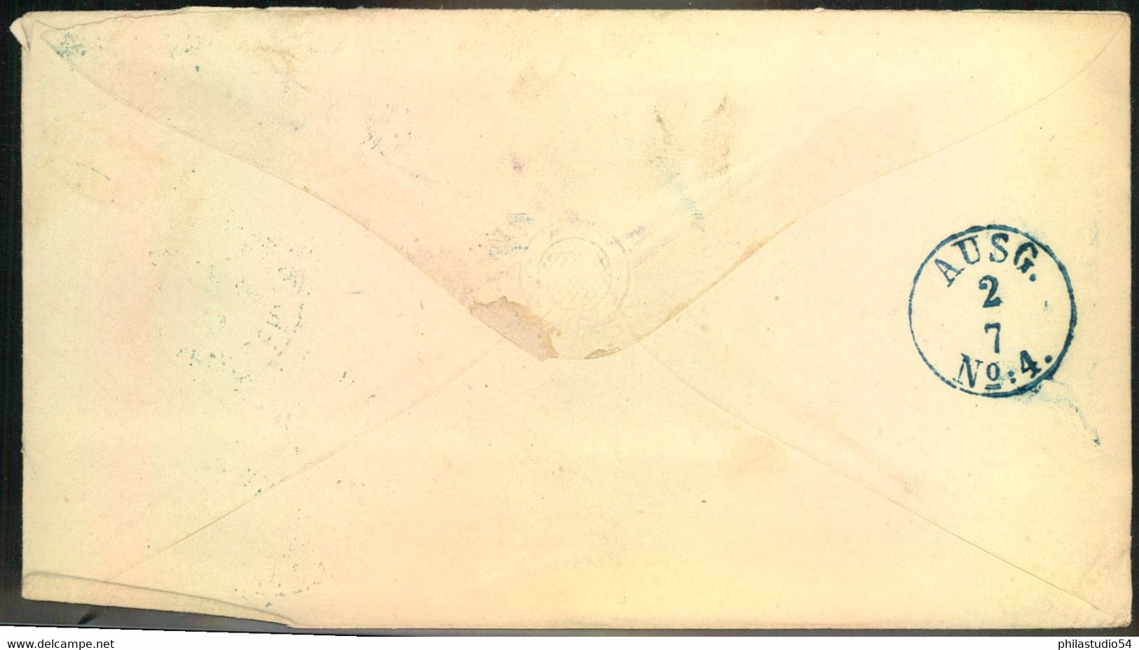 1868, Brief Ab "BERLIN POST-EXPED. 13 2/7 68" Mit 1 Gr. Durchstochen Nach Halle/S. - Machines à Affranchir (EMA)