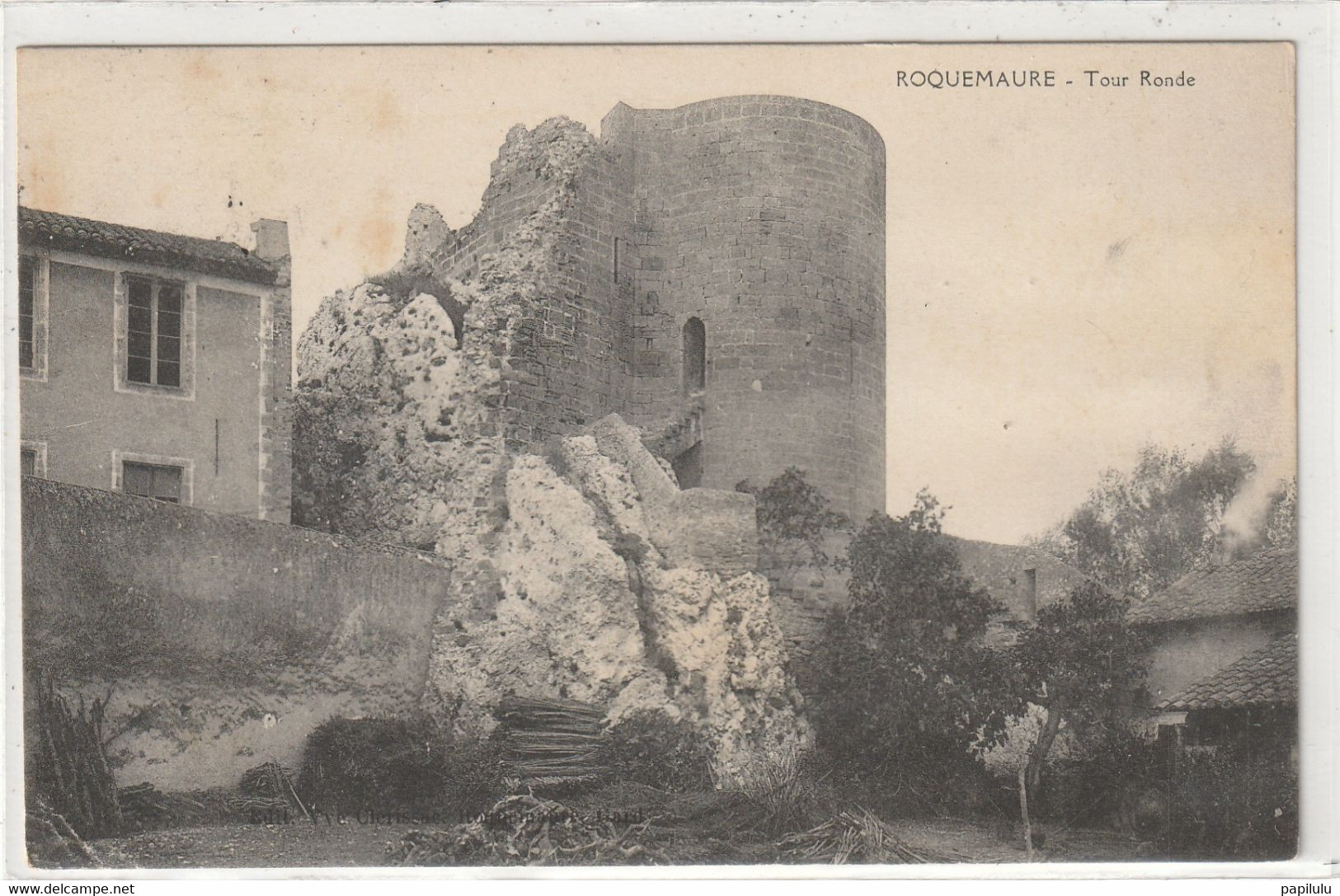 DEPT 30 : édit. Vve Clerissac : Roquemaure Tour Ronde - Roquemaure