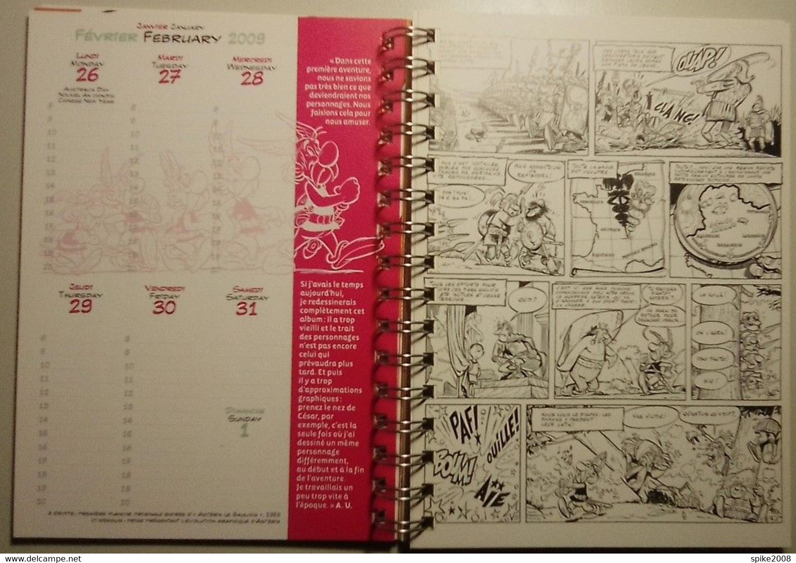 Rare Agenda 2009 ASTERIX Par GOSCINNY Et UDERZO Etat Neuf - Agende & Calendari