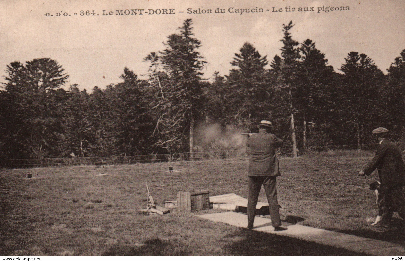 Sport - Le Mont-Dore (Puy De Dôme) Salon Du Capucin - Tir Au Pigeons - Edition G. D'O. Carte Non Circulée N° 864 - Tir (Armes)