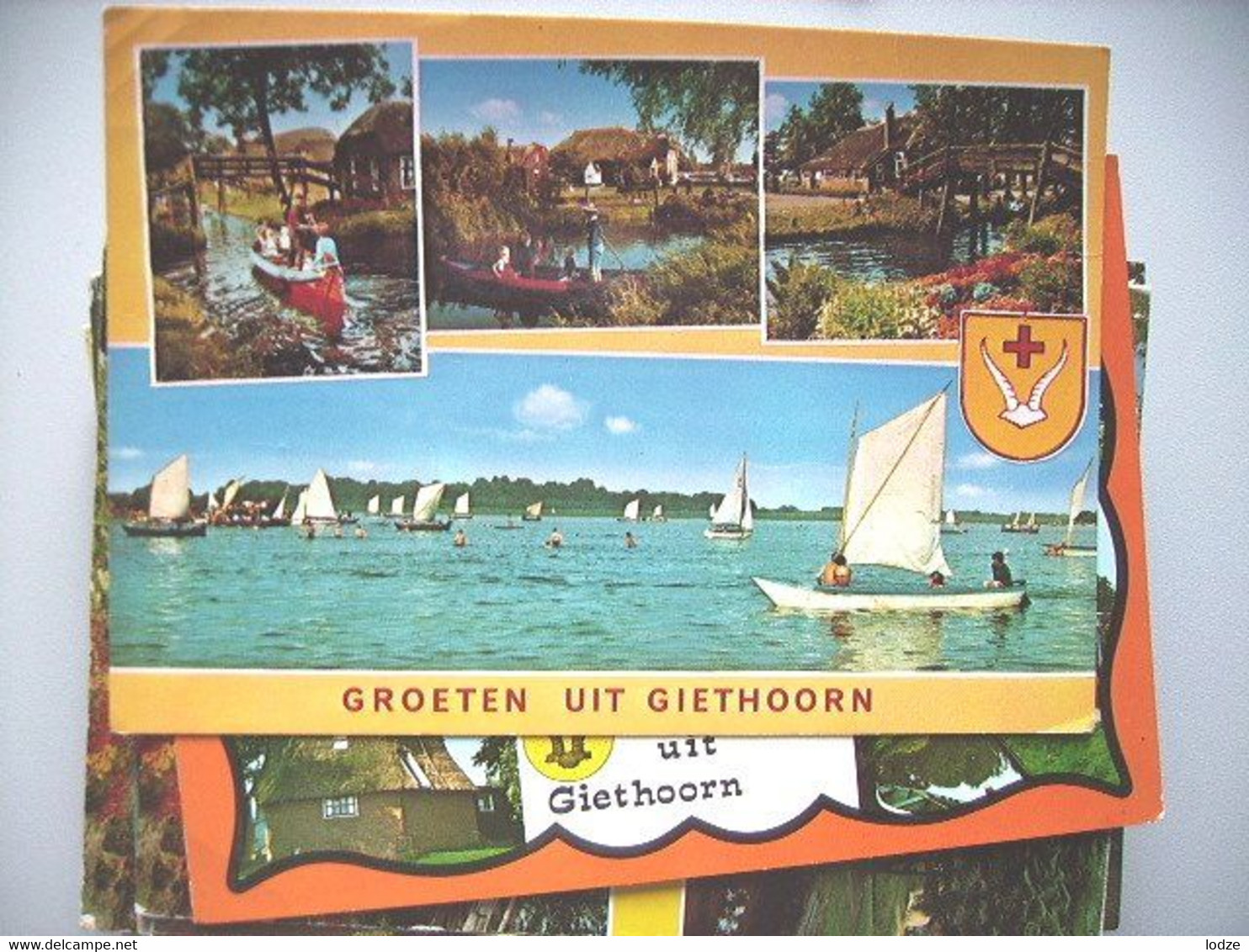 Nederland Holland Pays Bas Giethoorn Met Zeilboten - Giethoorn