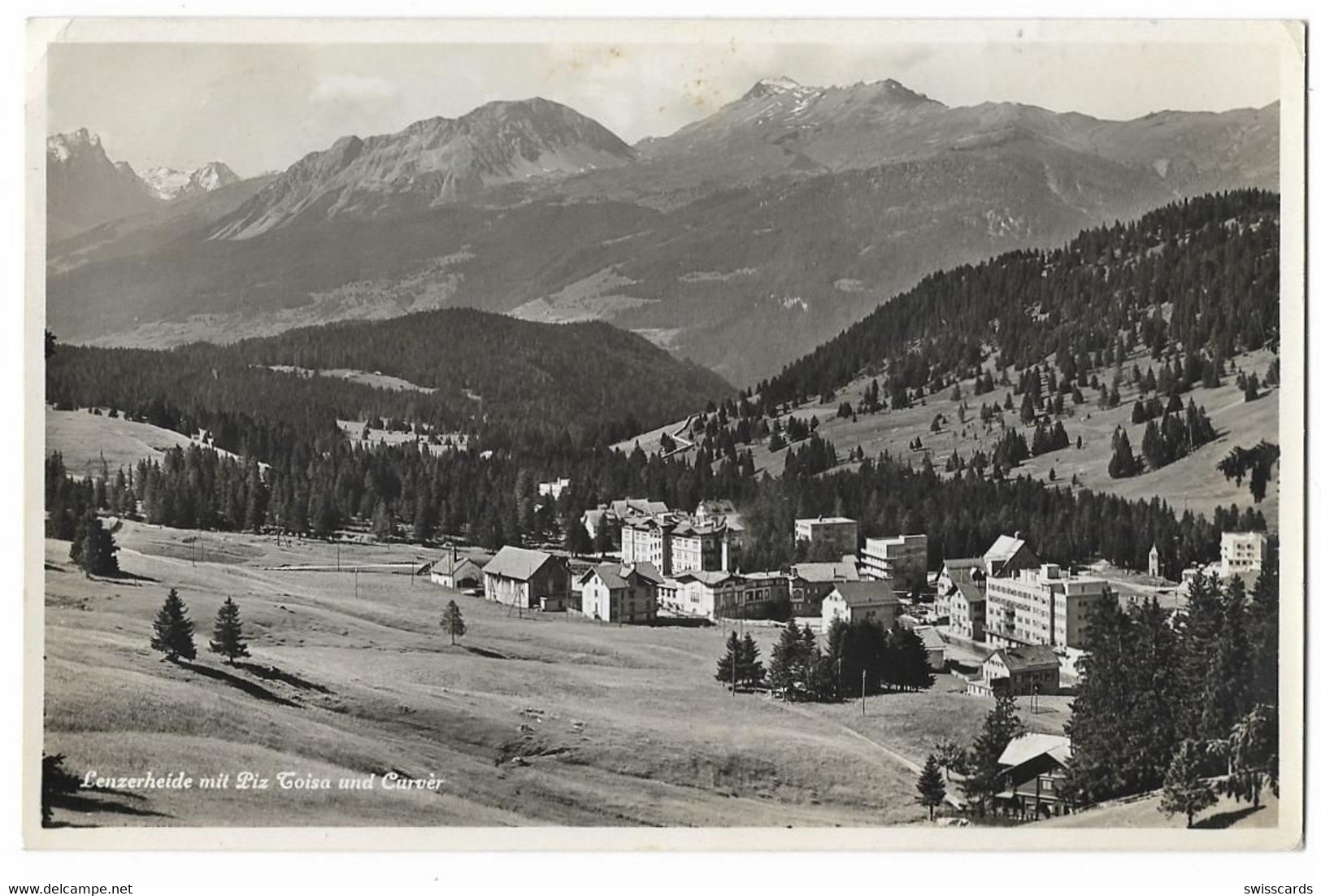 LENZERHEIDE: Foto-AK 1938 - Lantsch/Lenz