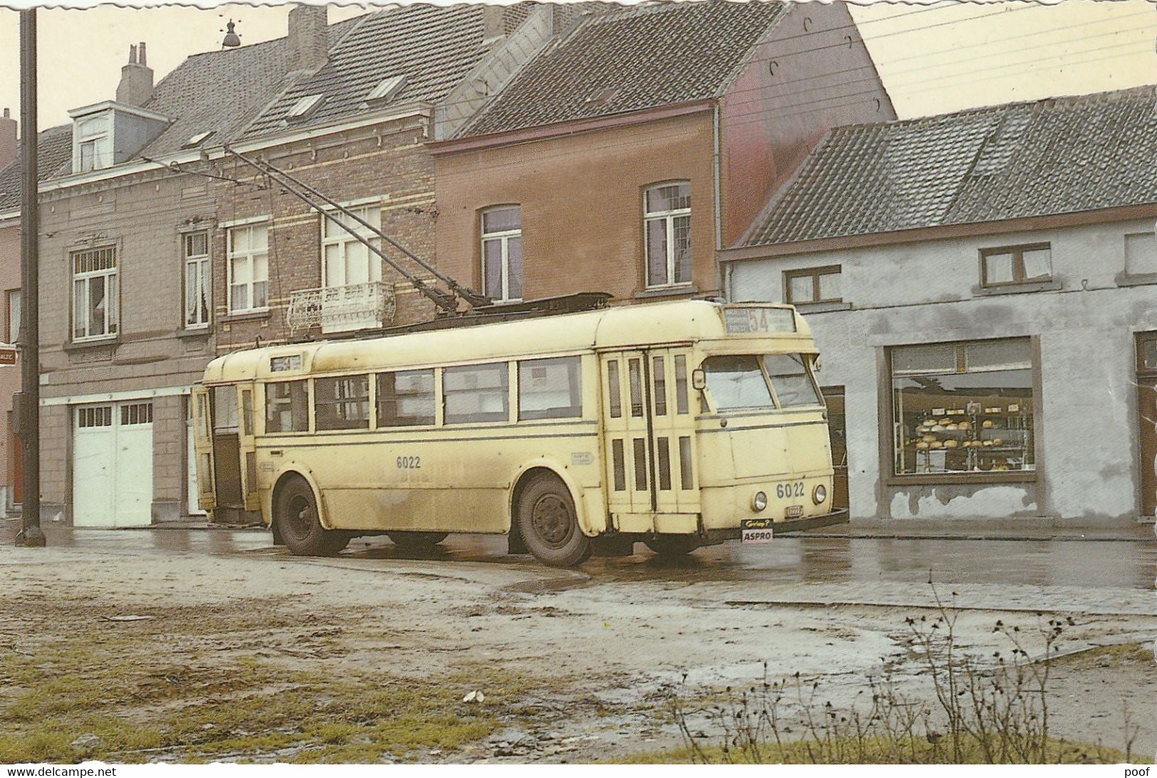 Trolleybus Brussel - Ragheno 6022 Van De Tramways Bruxellois 1945 - Transporte Público