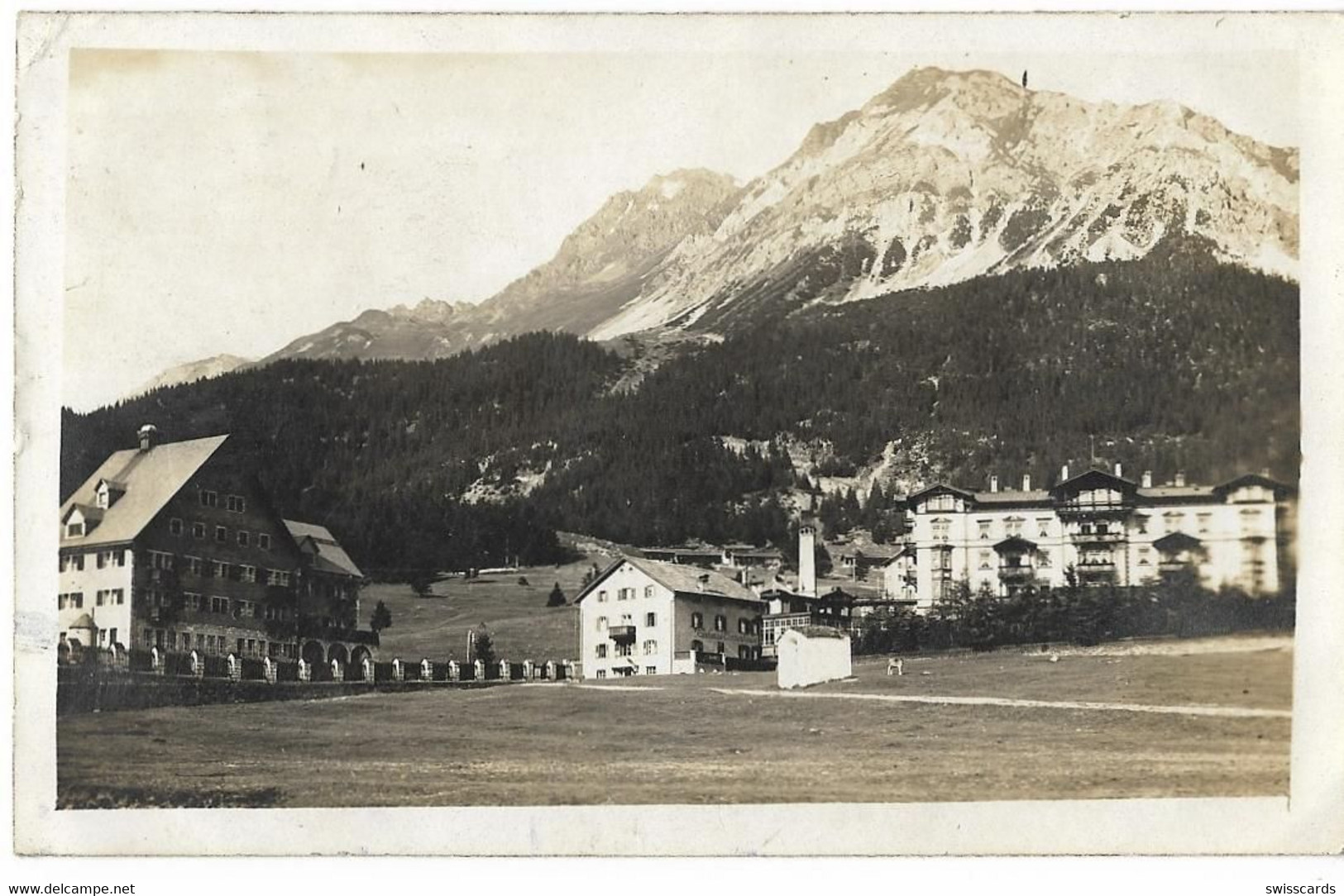 LENZERHEIDE: Teilansicht Foto-AK 1920 - Lantsch/Lenz