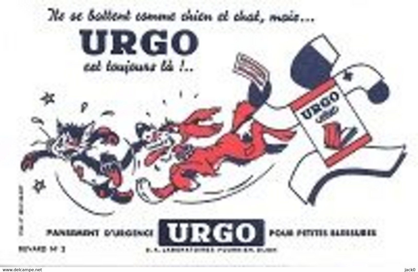 Buvard  Médical  URGO  Pansements  D' Urgence - Collections, Lots & Series