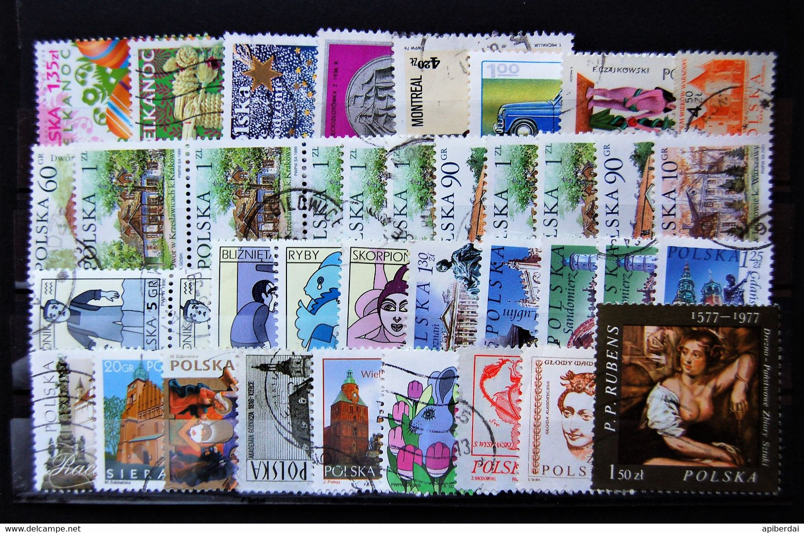 Pologne Polska - Small Batch Of 38 Stamps Used - Collections