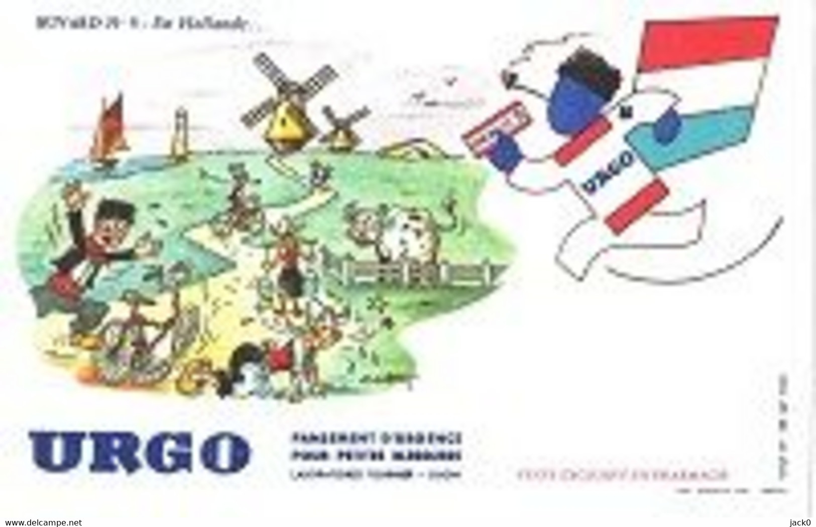 Buvard  Médical  URGO  N° 5 : En  Hollande - Collections, Lots & Séries