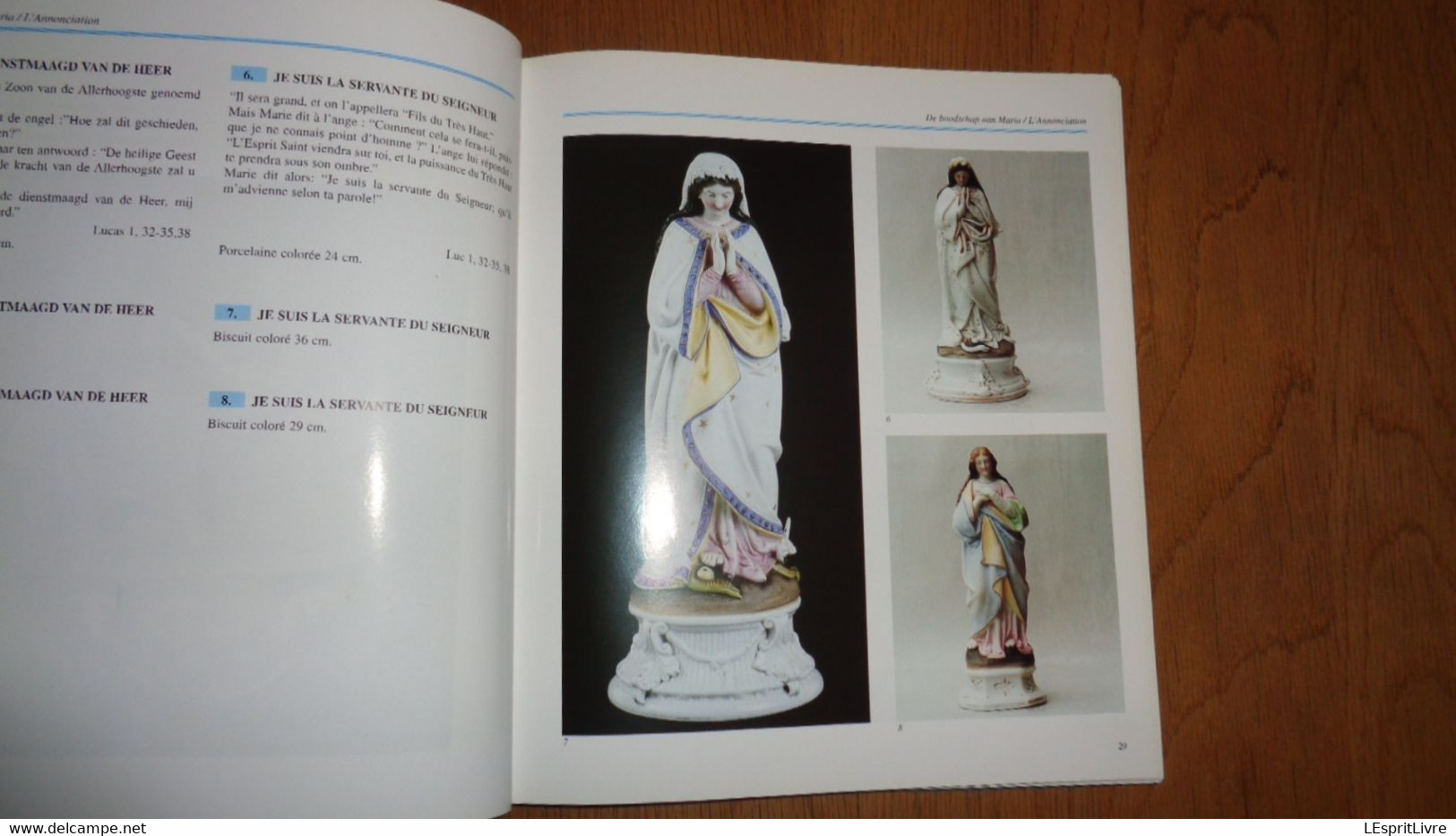 VROOMHEID IN PORSELEIN VAN ANDENNE Claes Régionaal Porcelaine Andenne Statue Religieuse Biscuit Heilingen Saint Dévotion