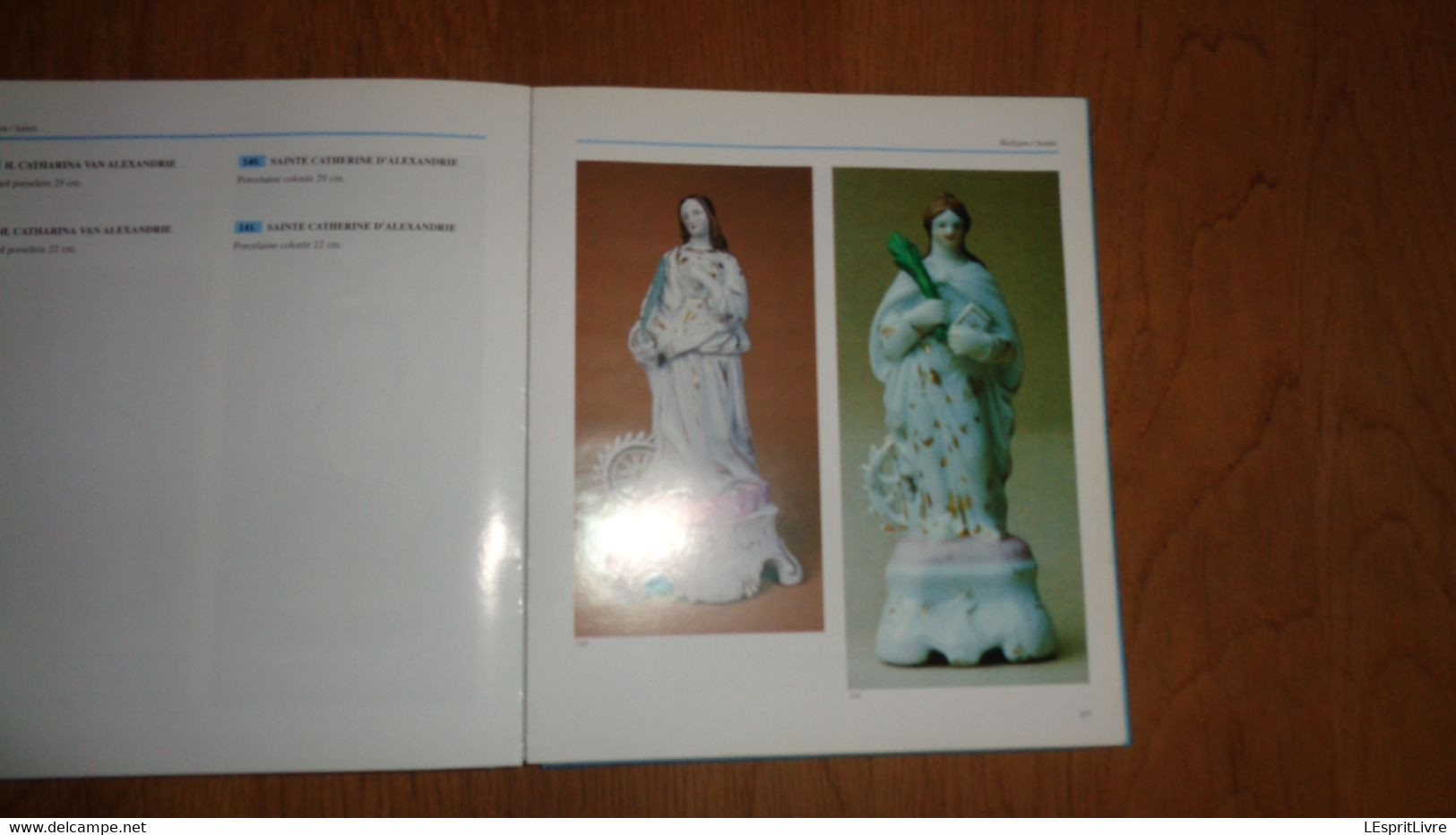 VROOMHEID IN PORSELEIN VAN ANDENNE Claes Régionaal Porcelaine Andenne Statue Religieuse Biscuit Heilingen Saint Dévotion