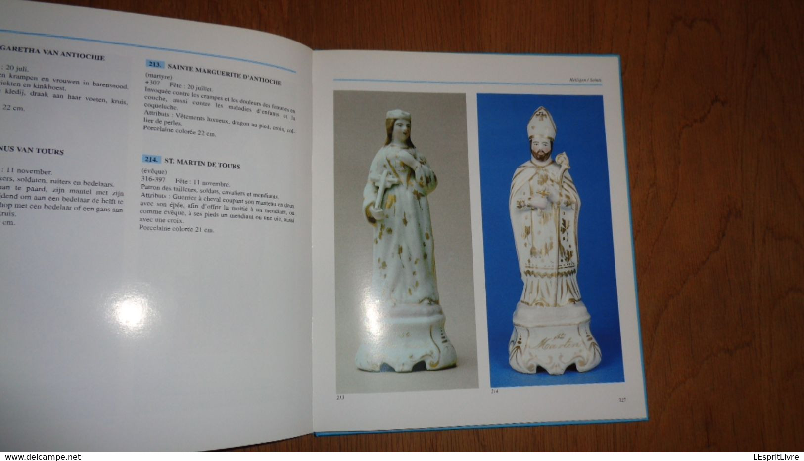 VROOMHEID IN PORSELEIN VAN ANDENNE Claes Régionaal Porcelaine Andenne Statue Religieuse Biscuit Heilingen Saint Dévotion