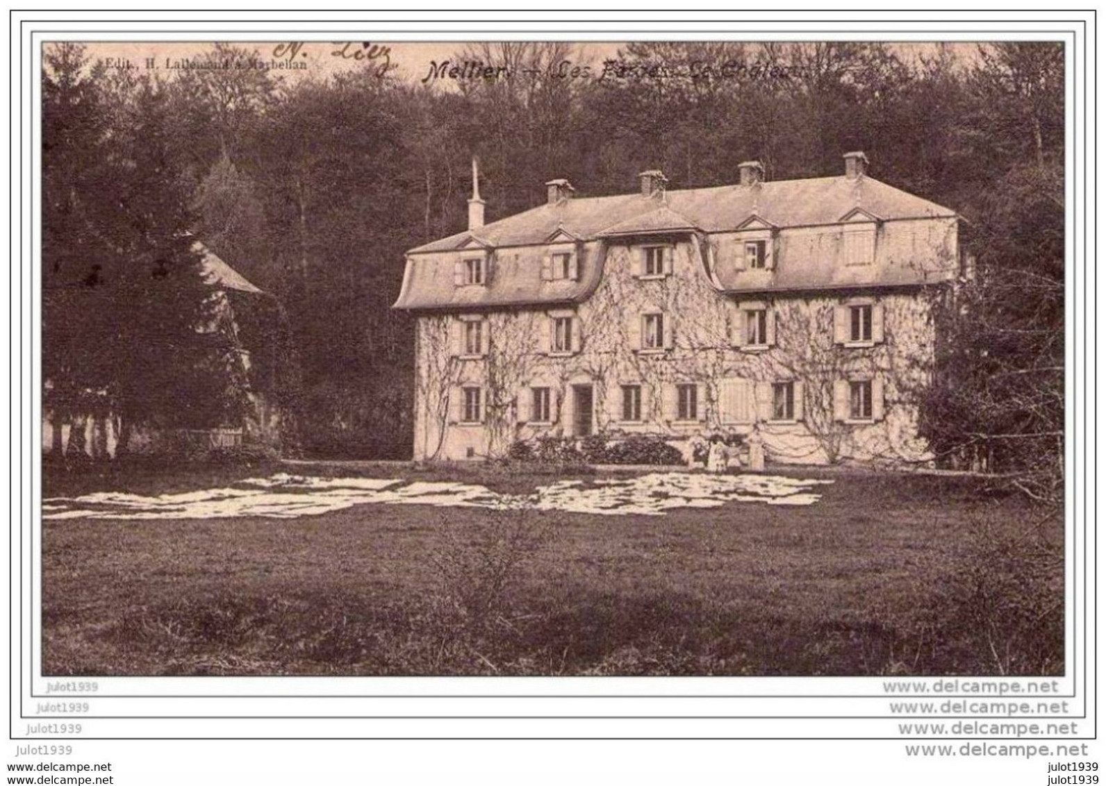 MELLIER ..-- LEGLISE ..-- Les Forges . Le Château . 1906 Vers PARIS ( Melle Blanche POIRIER ) .   Voir Verso . - Leglise