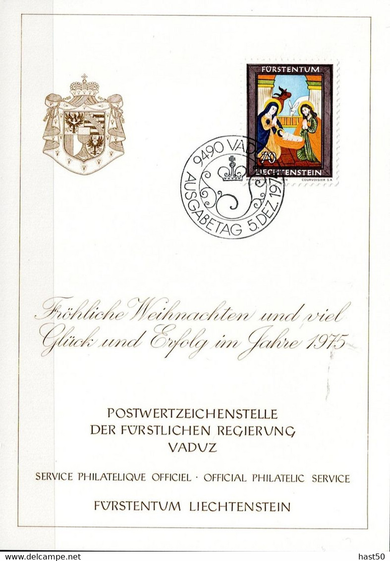 Liechtenstein - Jahresgabe Der Post Liechtensteins (MiNr: 619) 1974 - Cartas & Documentos
