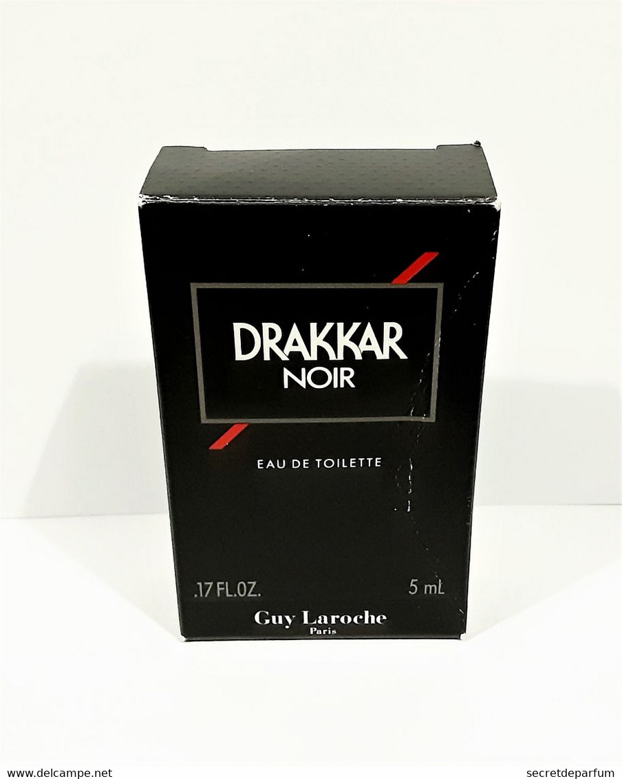 BOITE VIDE  DRAKKAR  NOIR De GUY LAROCHE   EDT   5 Ml - Miniatures Hommes (avec Boite)