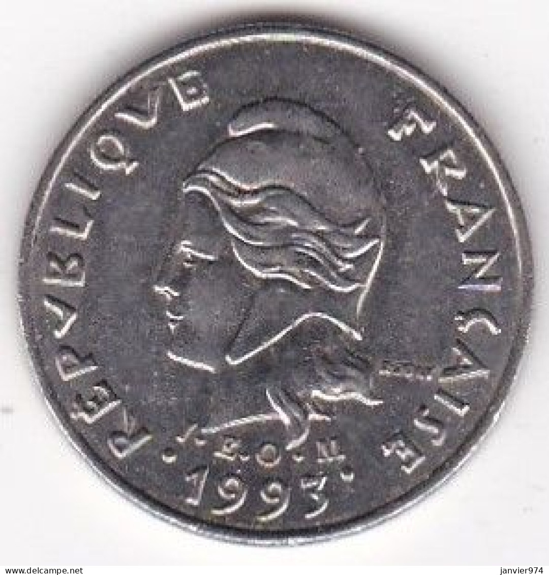 Polynésie Française. 10 Francs 1993 En Nickel - French Polynesia