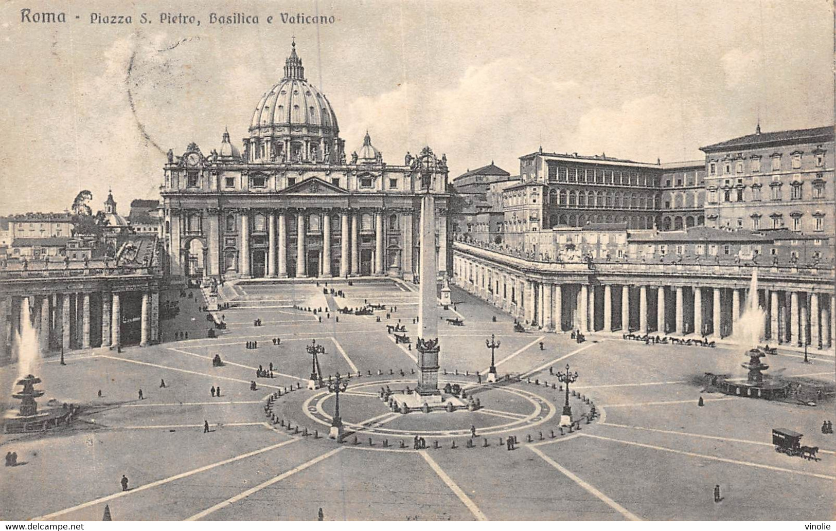 21-746 : CARTE POSTALE AVEC TIMBRE ET CACHET POSTE VATICANE 3 AOUT 1929 - Frankeermachines (EMA)