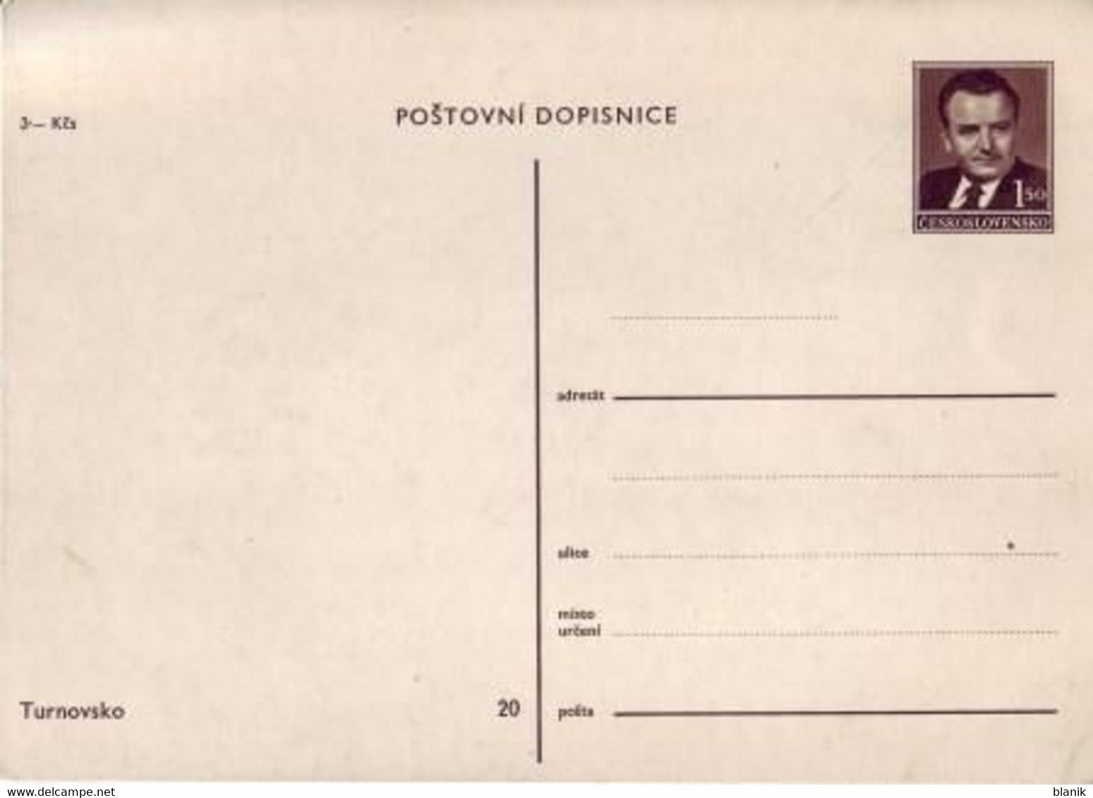 CPH 001 / 20 ** - Bildpostkarte - Region Turnau - 1949 / Turnovsko - Ohne Zuordnung