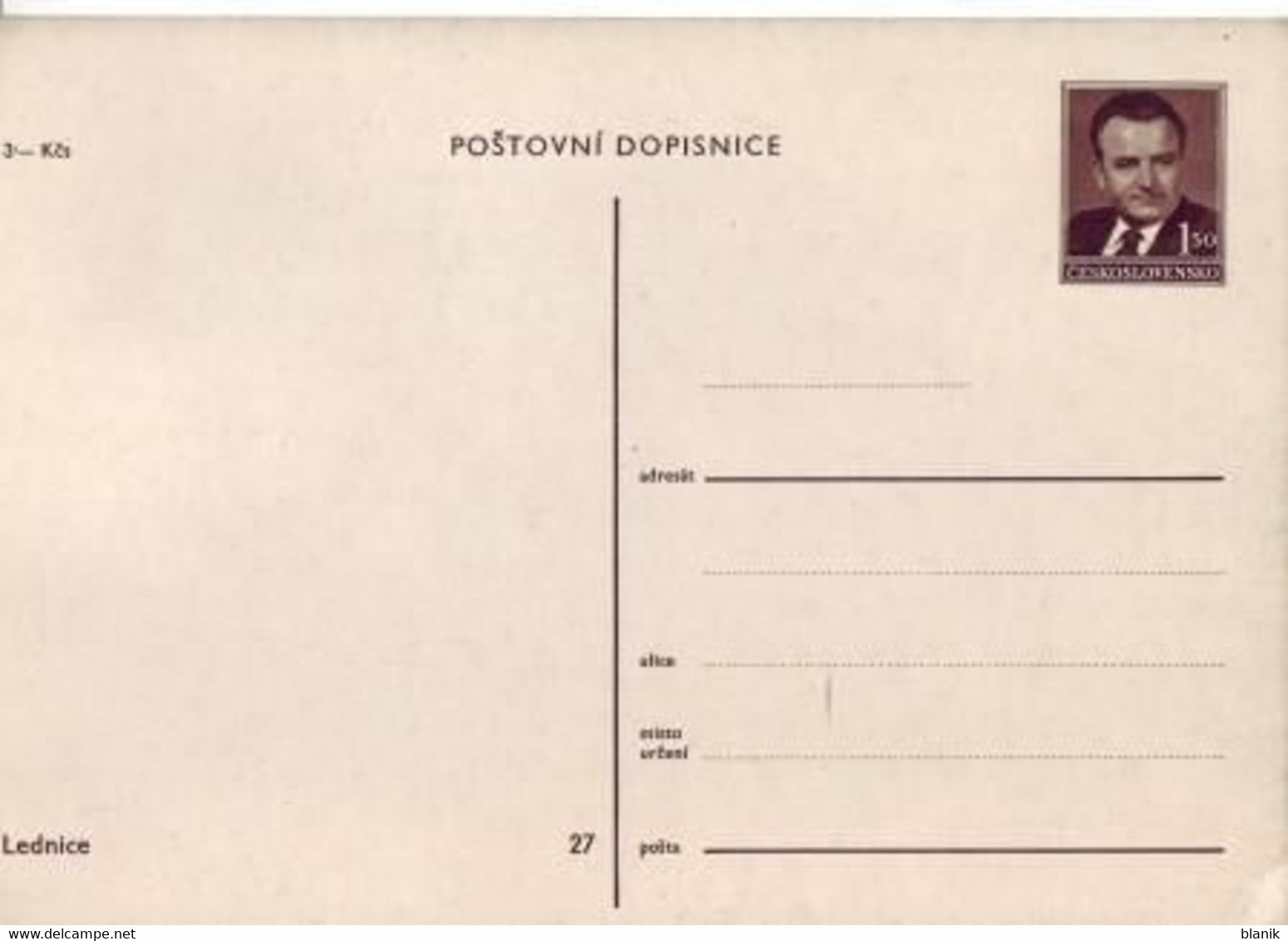 CPH 001 / 27 ** - Bildpostkarte - Eisgrub - 1949 / Lednice - Ohne Zuordnung