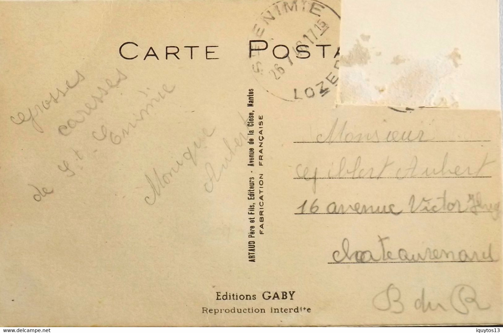 CPA. - [48] Lozère > Sainte-Enimie > TRES BELLE CARTE A SYSTEME - Daté 1948 - BE - Altri & Non Classificati
