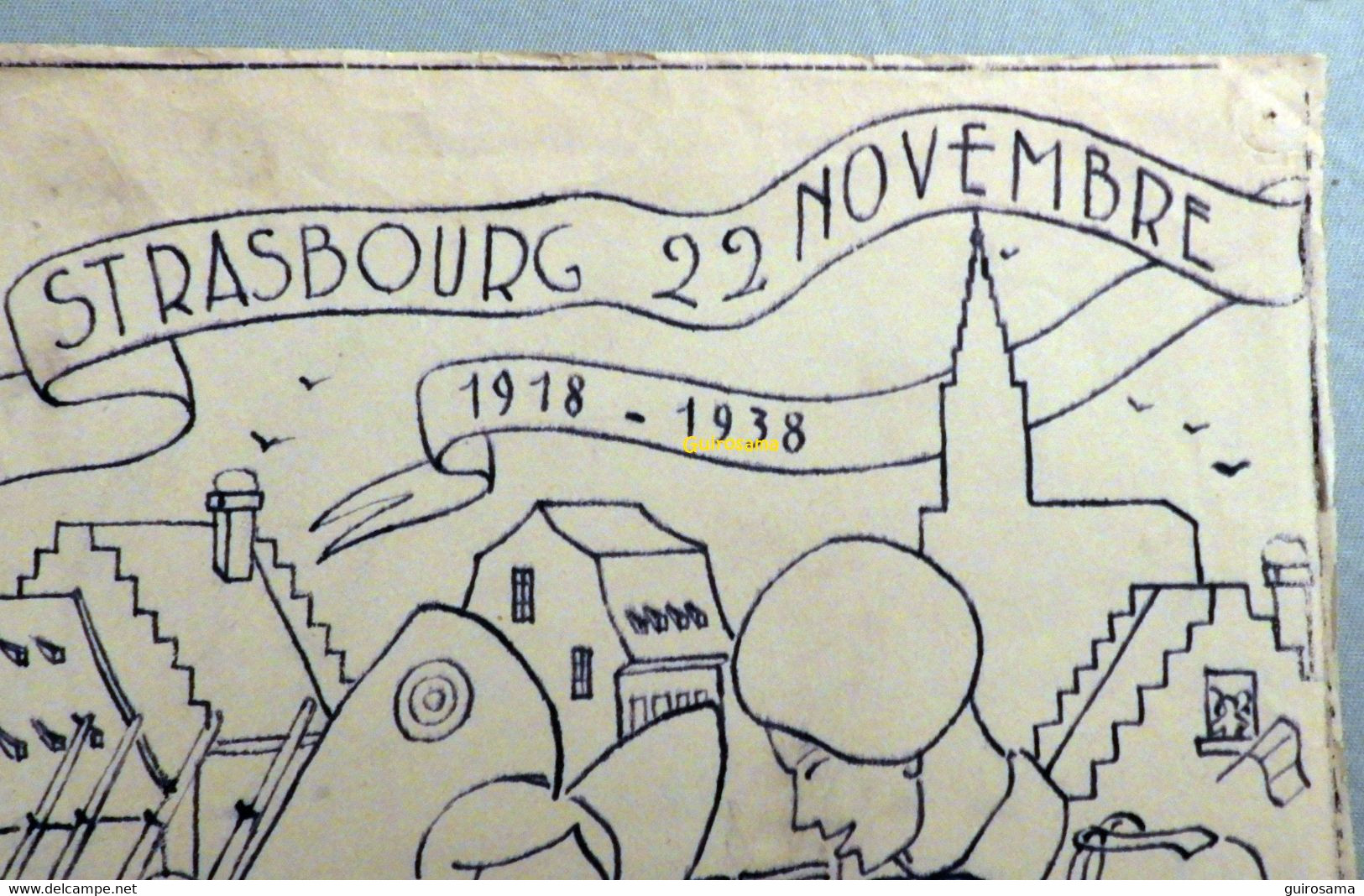 Menu De Commémoration Du 172e 1918-1938 : Strasbourg 22 Novembre - Dess Par A. Michalet - 1914-18