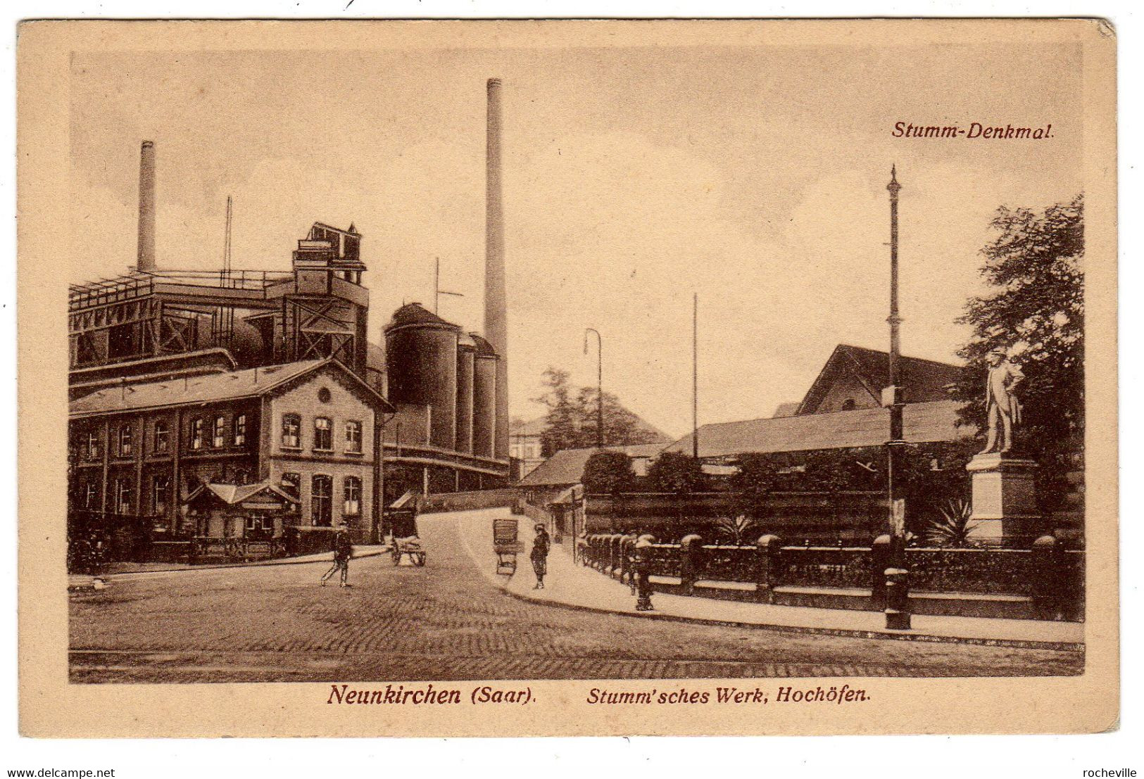 Allemagne - Neunkirchen ( Saar)  Stumm' Sches Werk , Hochôfen Denkmal-usine-  Postkarte - Kreis Neunkirchen