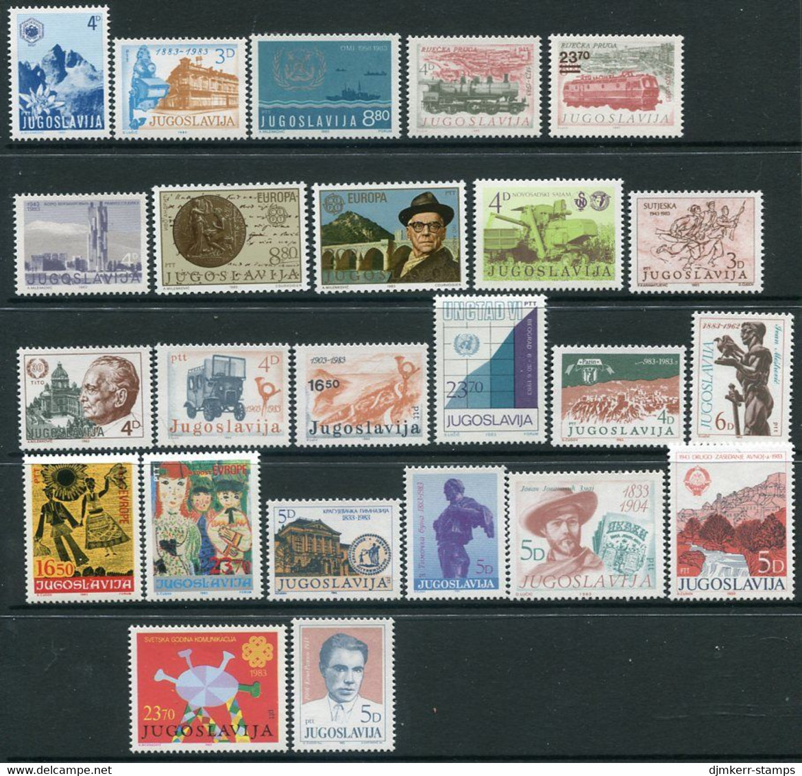 YUGOSLAVIA 1983 Twenty-one Commemorative Issues MNH / **. - Nuovi