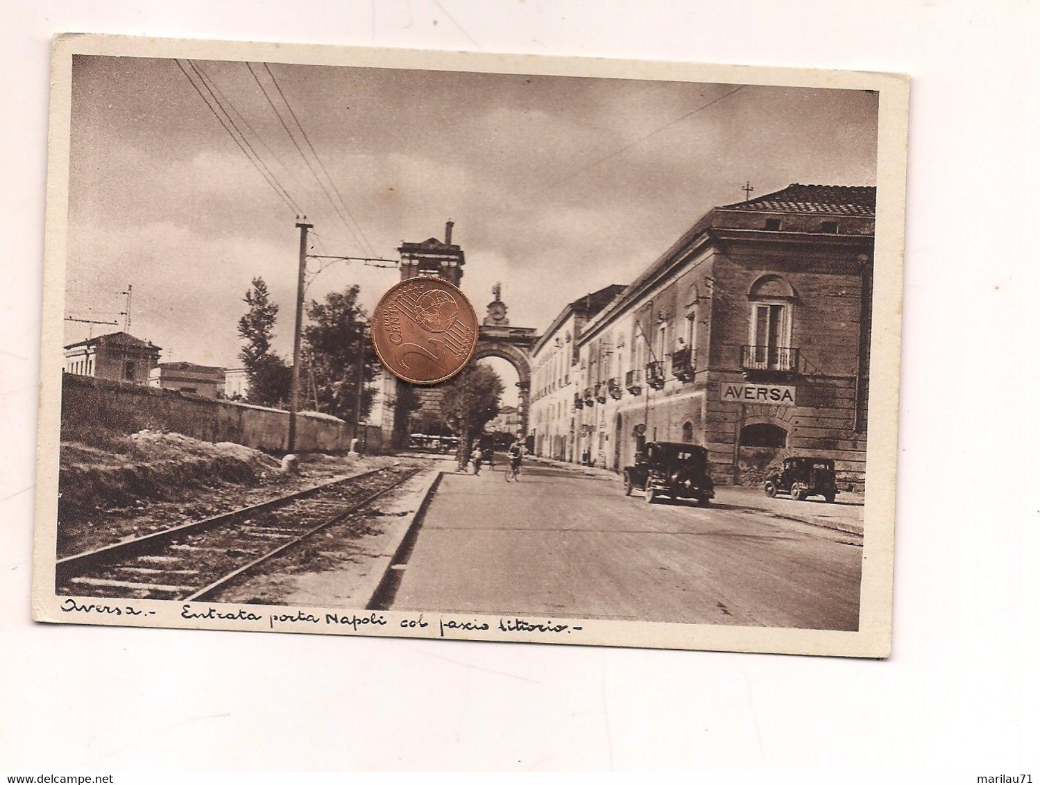 MM1258 Campania AVERSA Caserta Non Viaggiata FERROVIA - Aversa