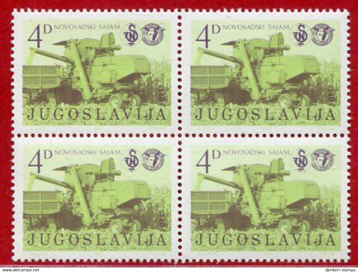 YUGOSLAVIA 1983 Agricultural Fair Block Of 4 MNH / **.  Michel 1986 - Ongebruikt