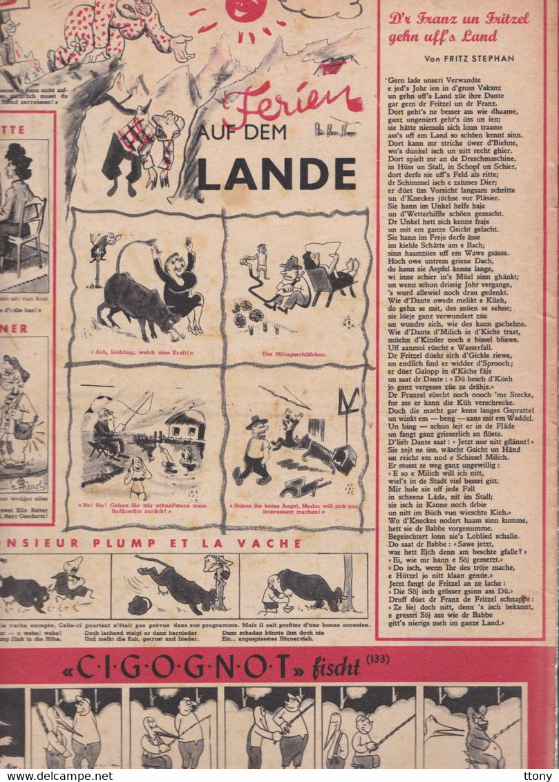 Revue Illustrée De La Famille  Cigognes 1948  édition Strasbourg    Großes Illustriertes Familienmagazin Auf Deutsch - Kinder- & Jugendzeitschriften