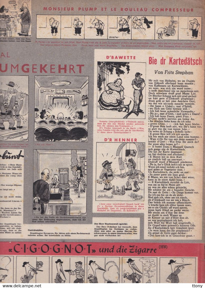 Revue Illustrée De La Famille  Cigognes 1948  édition Strasbourg    Großes Illustriertes Familienmagazin Auf Deutsch - Bambini & Adolescenti