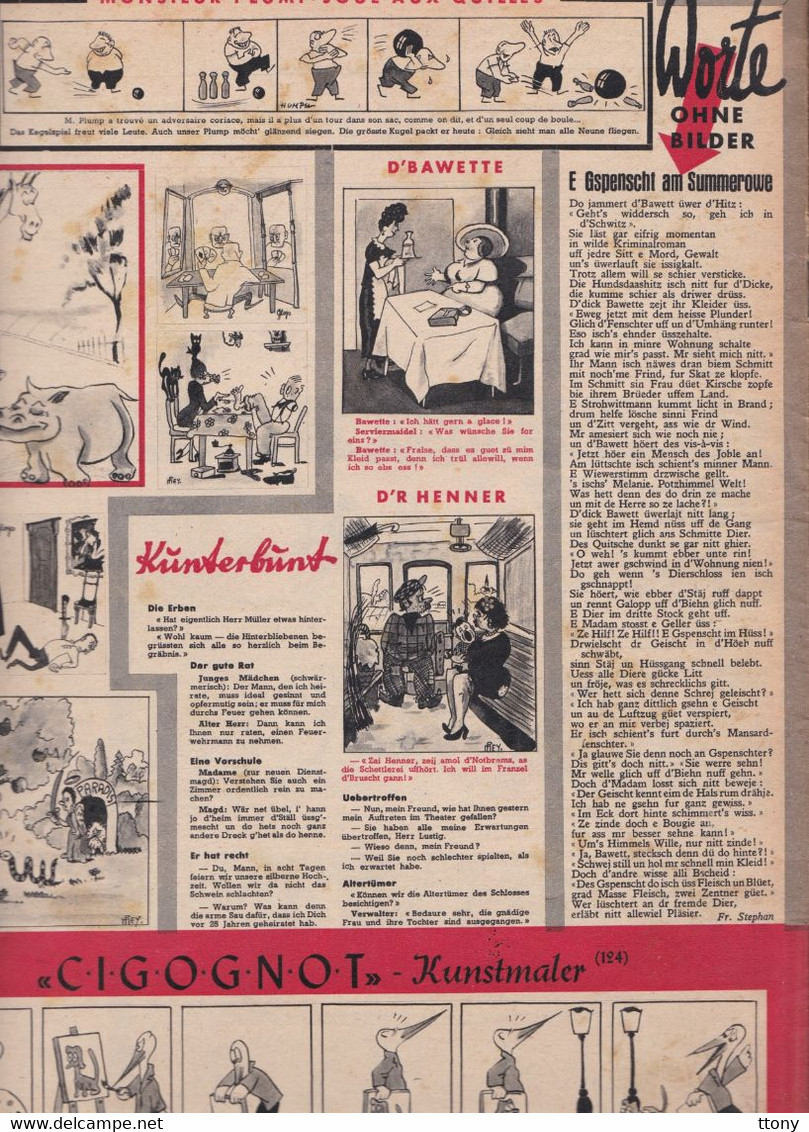Revue Illustrée De La Famille  Cigognes 1948  édition Strasbourg    Großes Illustriertes Familienmagazin Auf Deutsch - Kids & Teenagers