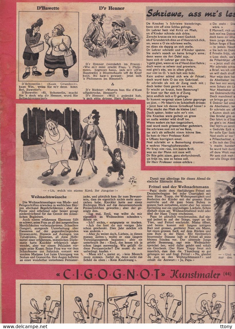 Revue Illustrée De La Famille Cigognes 1946  édition Strasbourg  Illustriertes Familienmagazin Auf Deutsch Et French - Kinder- & Jugendzeitschriften