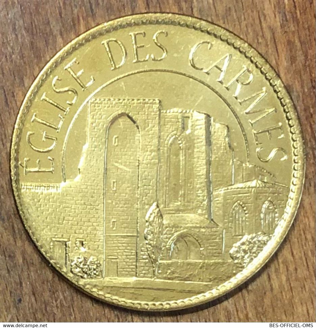 11 CARCASSONNE ÉGLISE DES CARMES AB 2019 MÉDAILLE SOUVENIR ARTHUS BERTRAND JETON TOURISTIQUE MEDALS TOKENS COINS - 2019