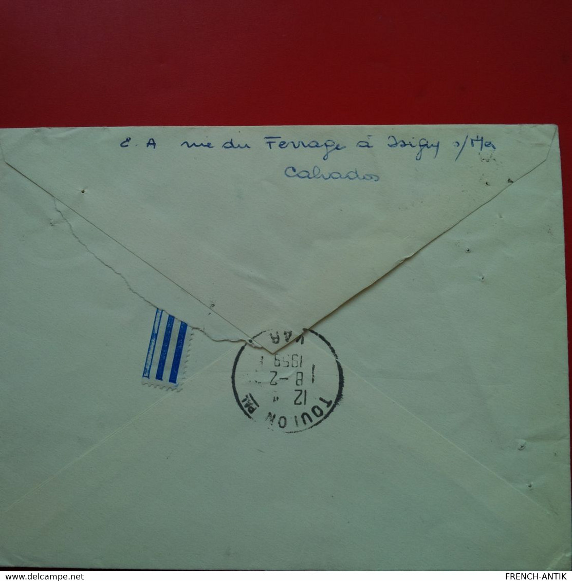 LETTRE RECOMMANDE ISIGNY SUR MER POUR TOULON - Lettres & Documents