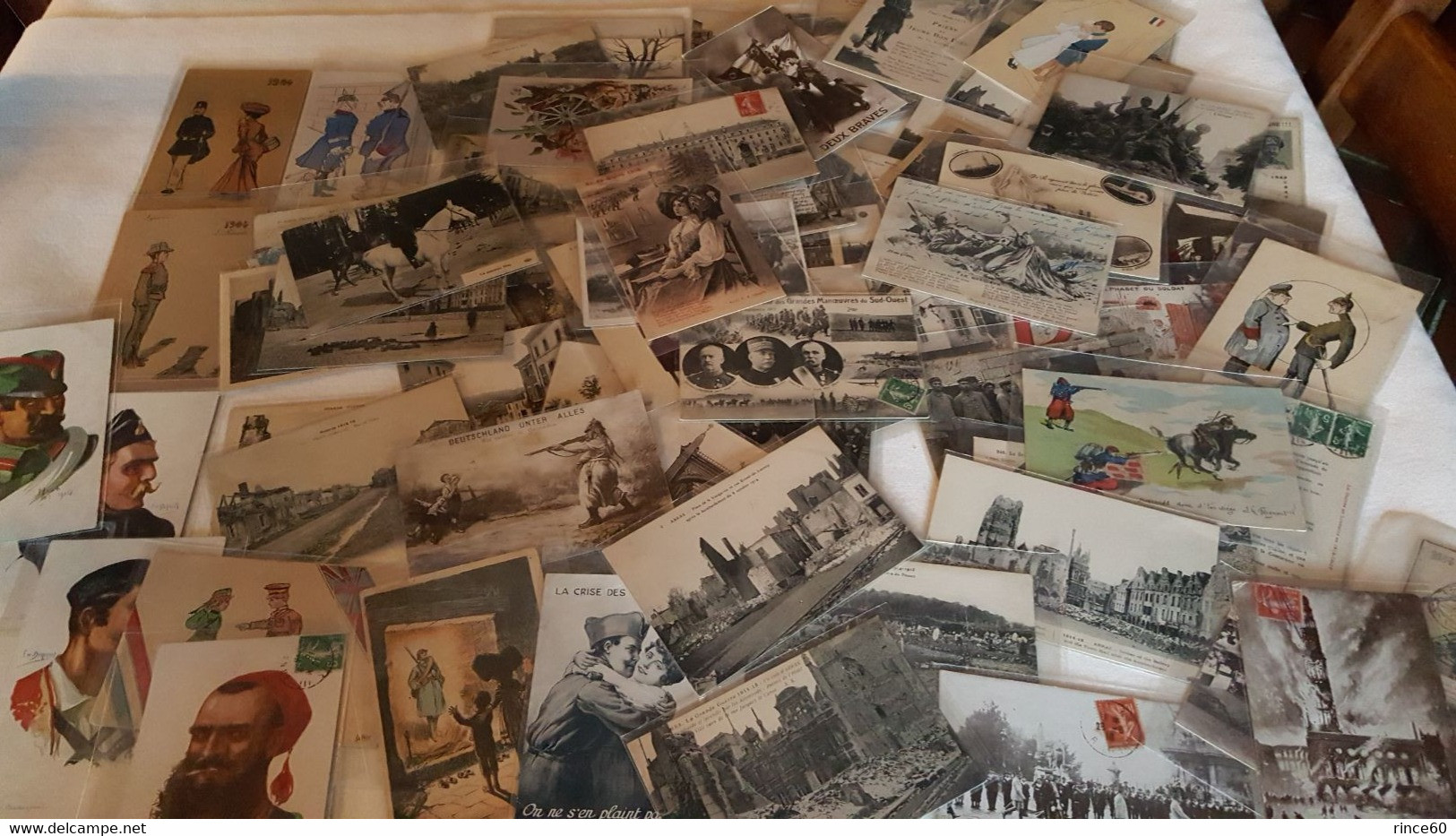 LOT 80 CARTES POSTALES GUERRE 14-18 - 5 - 99 Postales