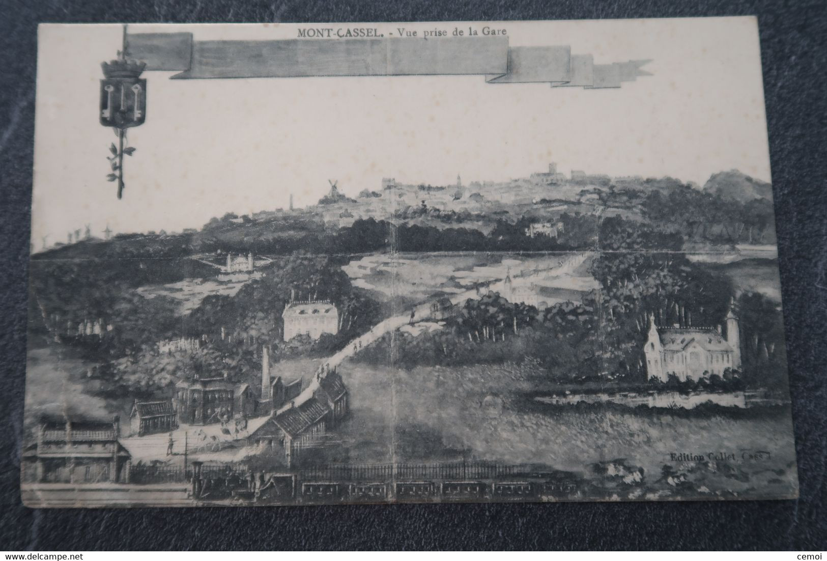 CPA - MONT CASSEL (59) - Vue Prise De La Gare - 1914 - Cassel