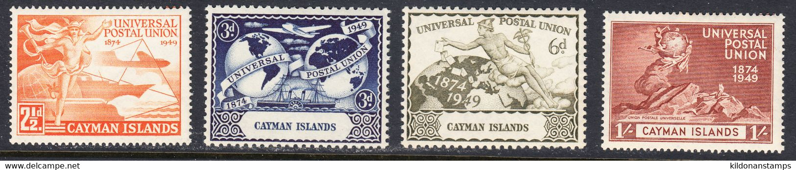 Cayman Islands 1949 UPU, Mint Mounted, Sc# ,SG 131-134 - Cayman (Isole)