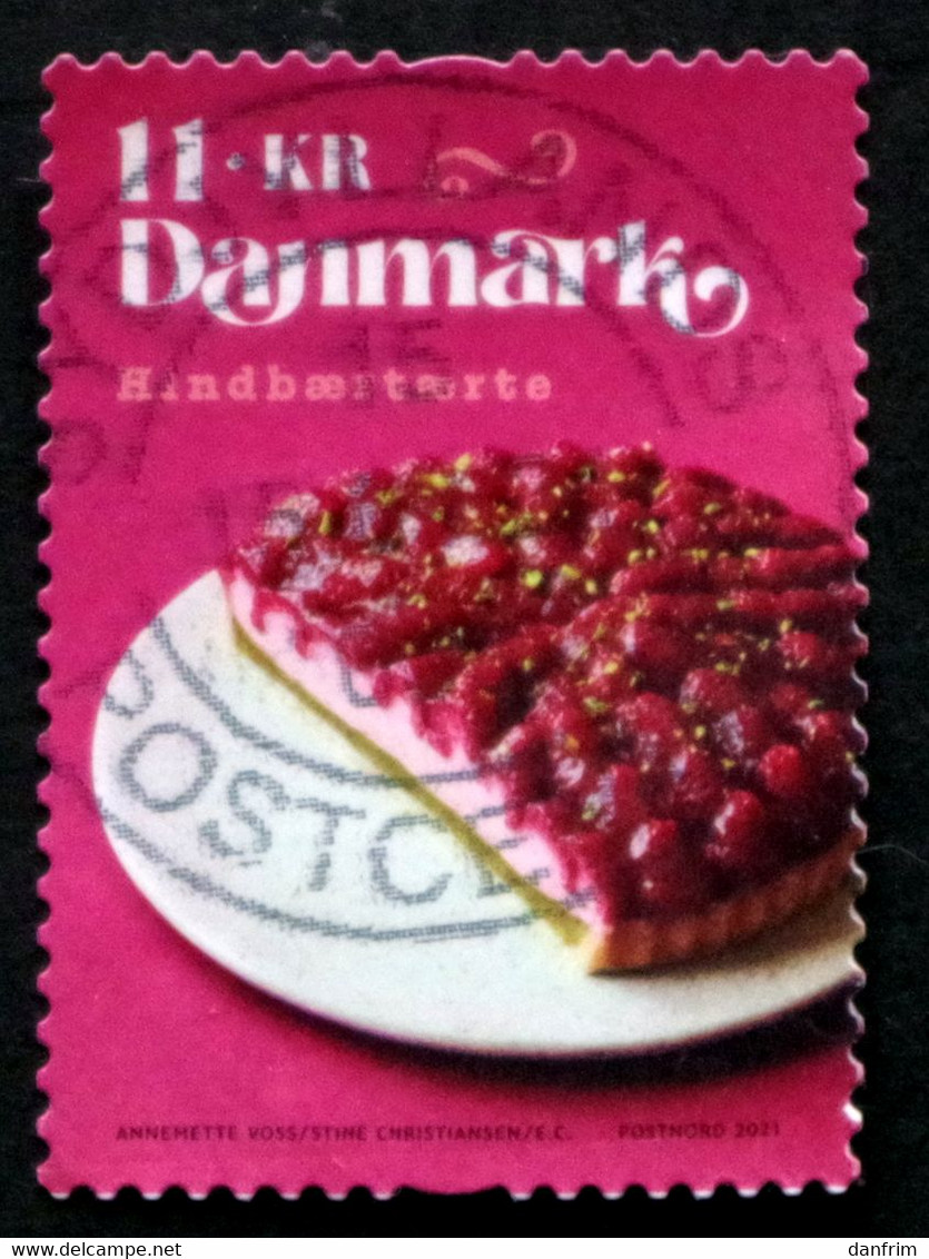 Denmark 2021 Gastronomy. Cakes Minr.2028 (lot G 37) - Oblitérés