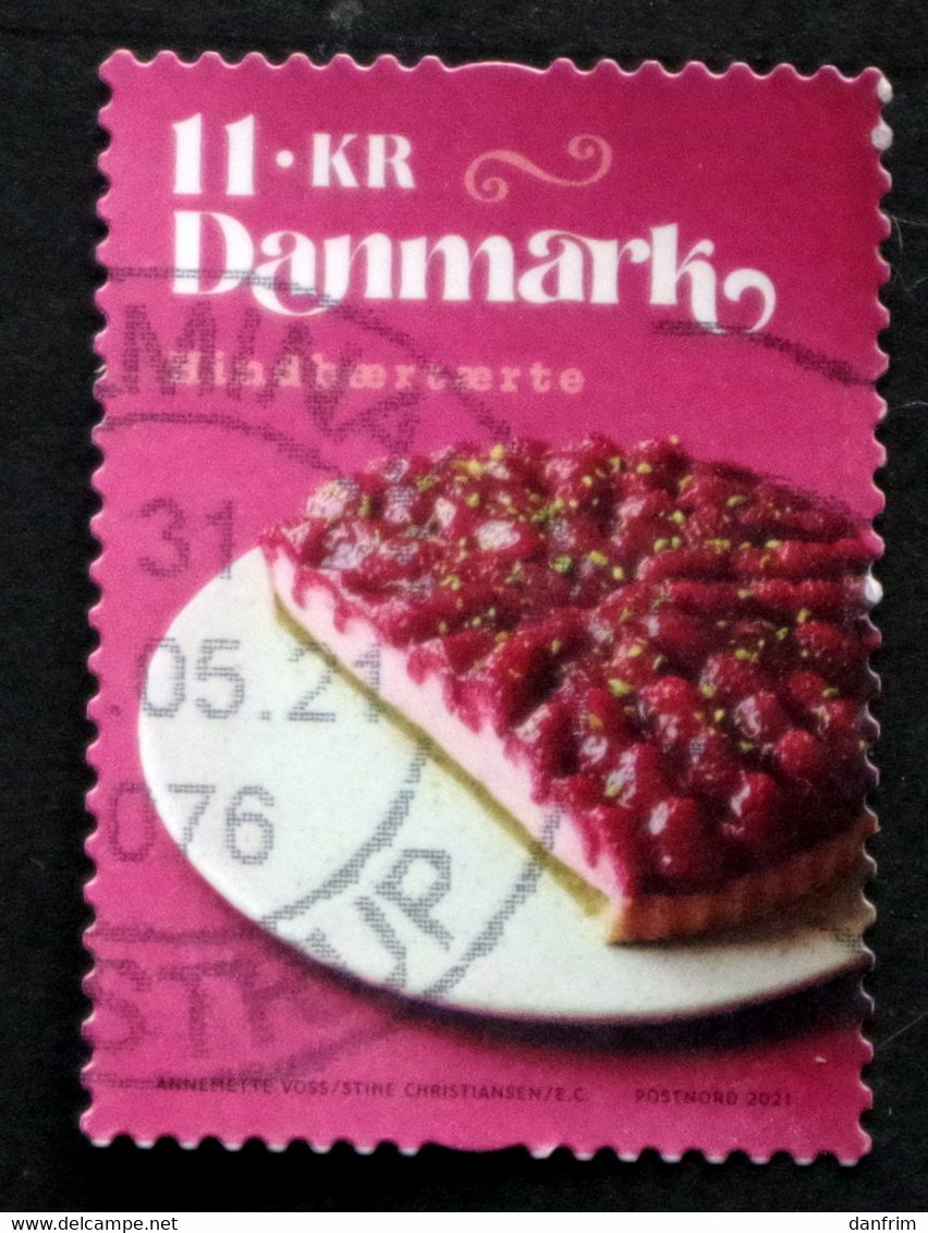 Denmark 2021 Gastronomy. Cakes Minr.2028 (lot G 49) - Oblitérés