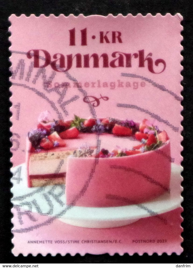 Denmark 2021 Gastronomy. Cakes Minr.2031 (lot G 391) - Oblitérés