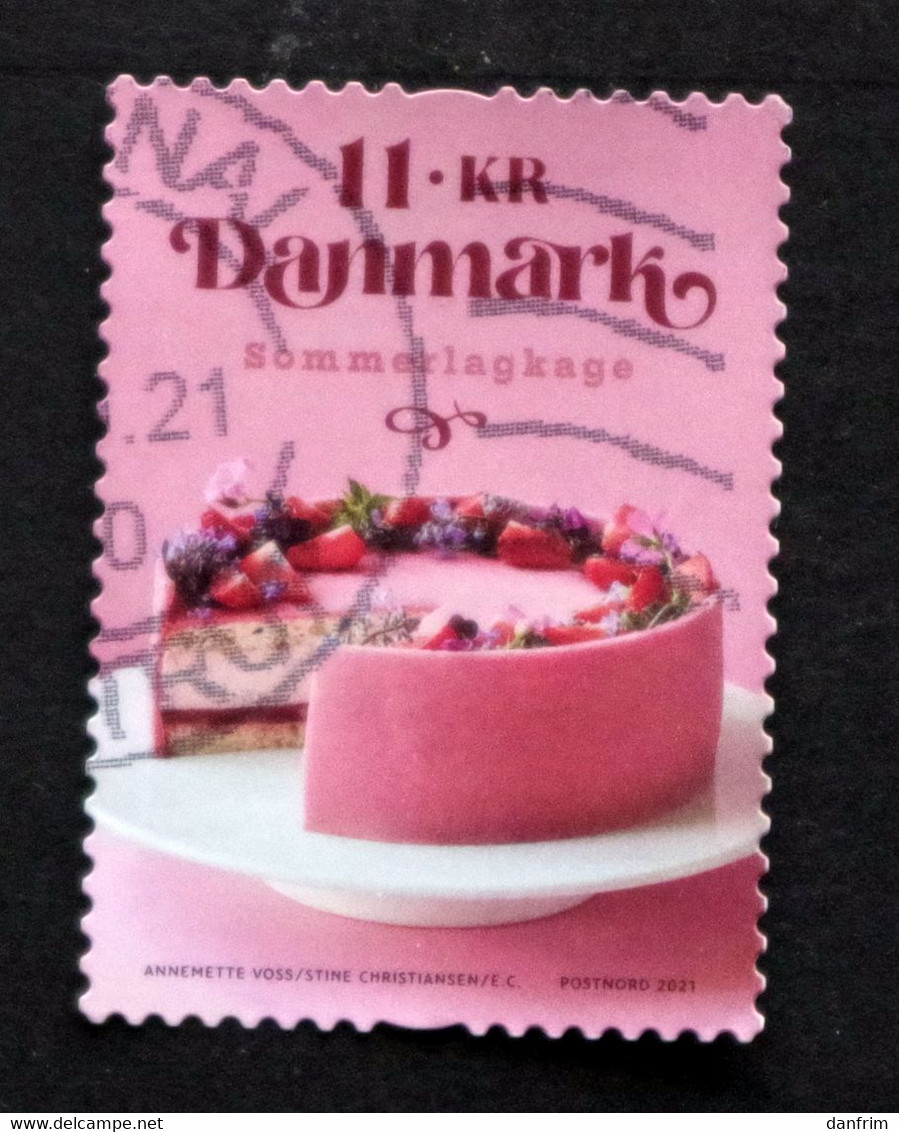 Denmark 2021 Gastronomy. Cakes Minr.2031 (lot G 393) - Oblitérés