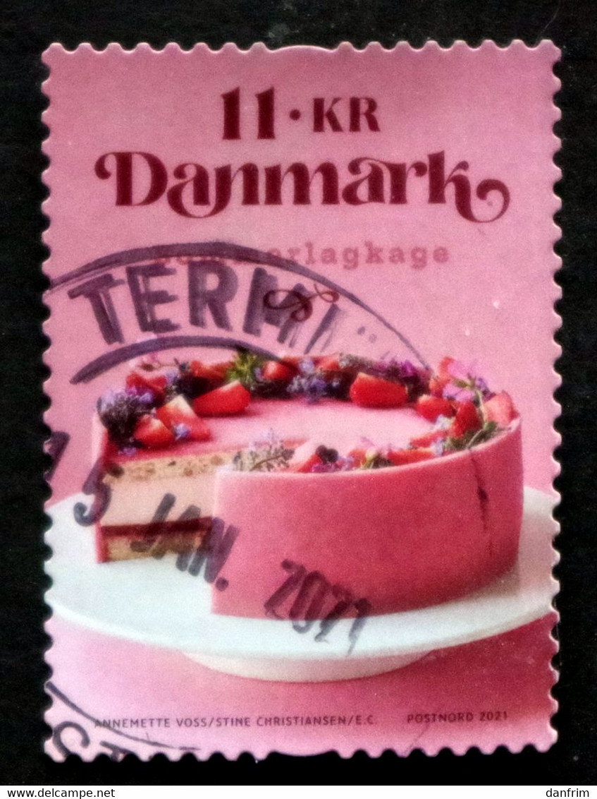 Denmark 2021 Gastronomy. Cakes Minr.2031 (lot G 406) - Oblitérés
