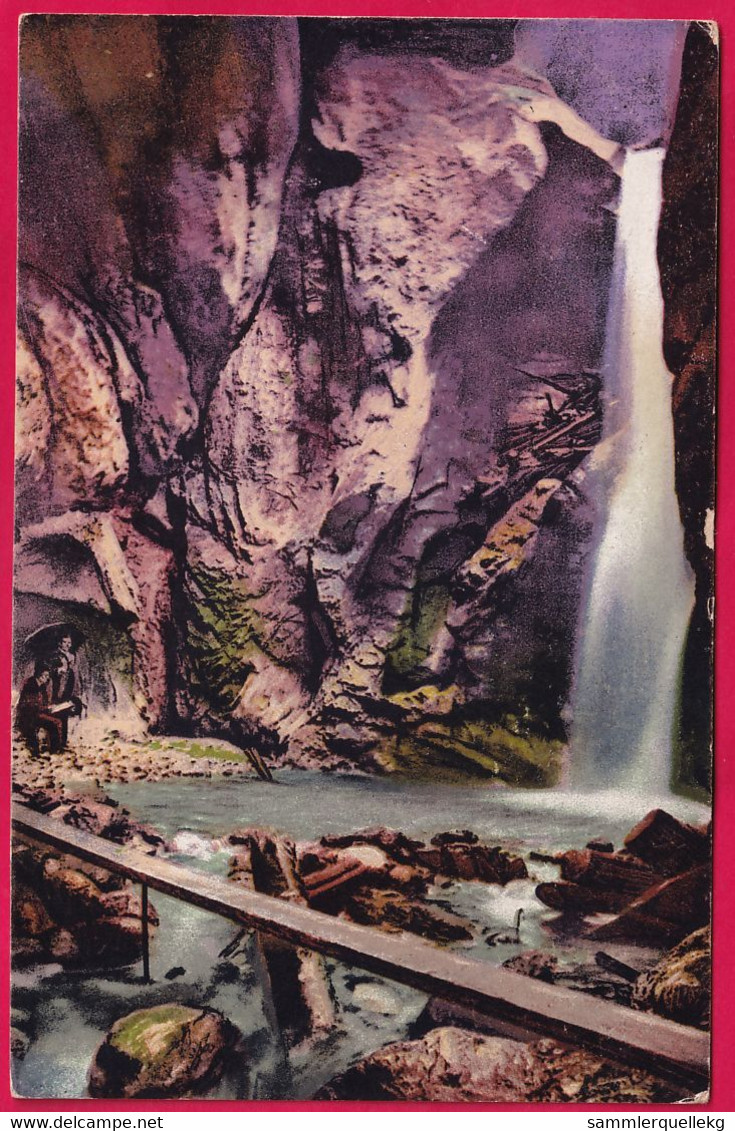 AK: Salzkammergut, Wasserfall - Burggraben Klamm Bei Unterach Am Attersee, Ungelaufen (Nr. 5229) - Attersee-Orte