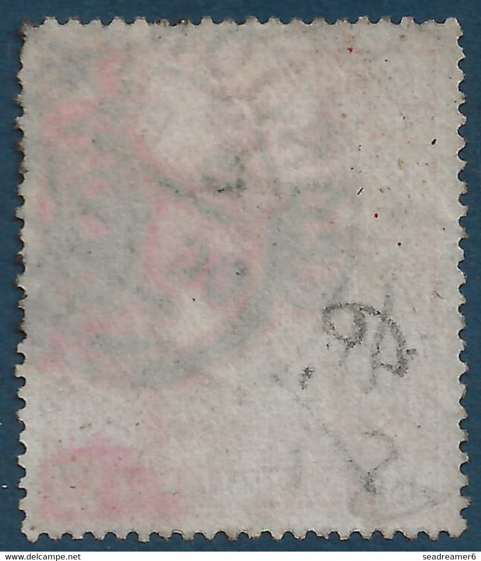 Grande Bretagne 1883 N°87 Obl,  5 Shilling Rose Sur Papier Blanc TTB Signé Calves - Usados