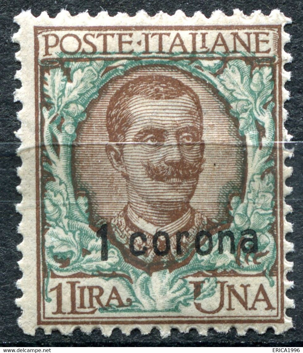 Z2998 ITALIA OCCUPAZIONI DALMAZIA 1921 Floreale 1 C., MNH**, Sassone 6, Valore Catalogo € 50, Ottime Condizioni - Dalmatia