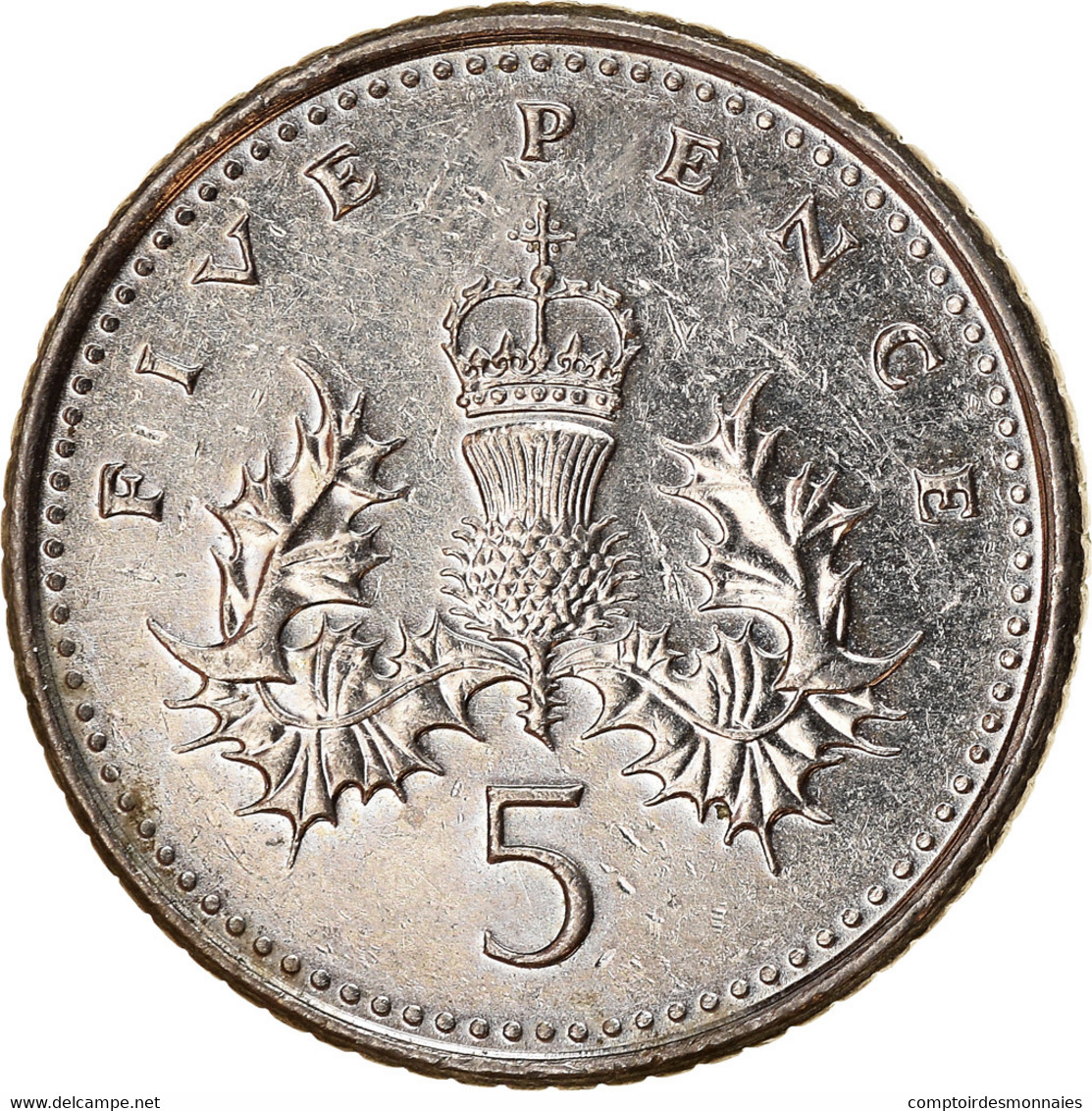 Monnaie, Grande-Bretagne, Elizabeth II, 5 Pence, 2007, TTB, Copper-nickel - 5 Pence & 5 New Pence