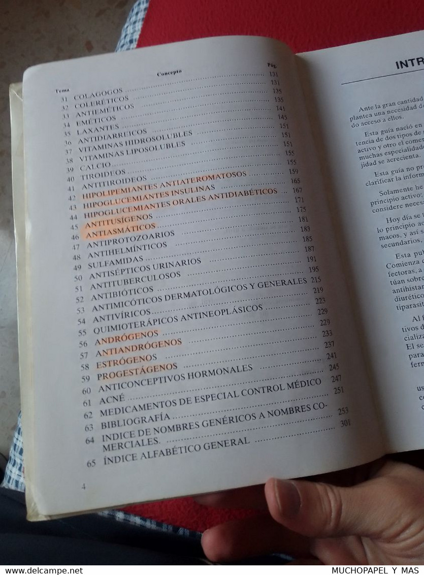 LIBRO GUÍA DE FARMACOLOGÍA PARA FARMACÉUTICOS Y MÉDICOS R. SIMÓN A. MADRID VICENTE, EDICIONES, 1993 VER FOTOS........... - Sonstige & Ohne Zuordnung