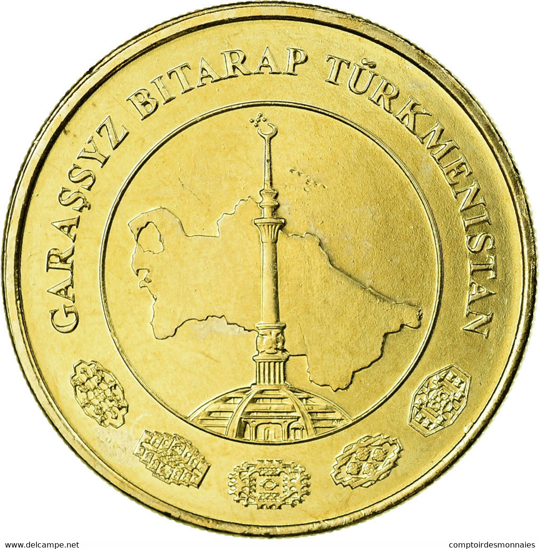 Monnaie, Turkmanistan, 50 Tenge, 2009, SPL, Laiton, KM:100 - Turkmenistán