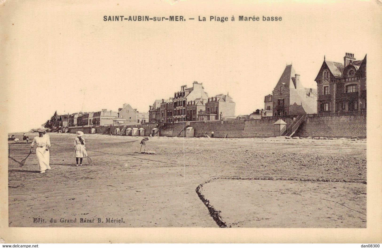 14 SAINT AUBIN SUR MER LA PLAGE A MAREE BASSE - Saint Aubin