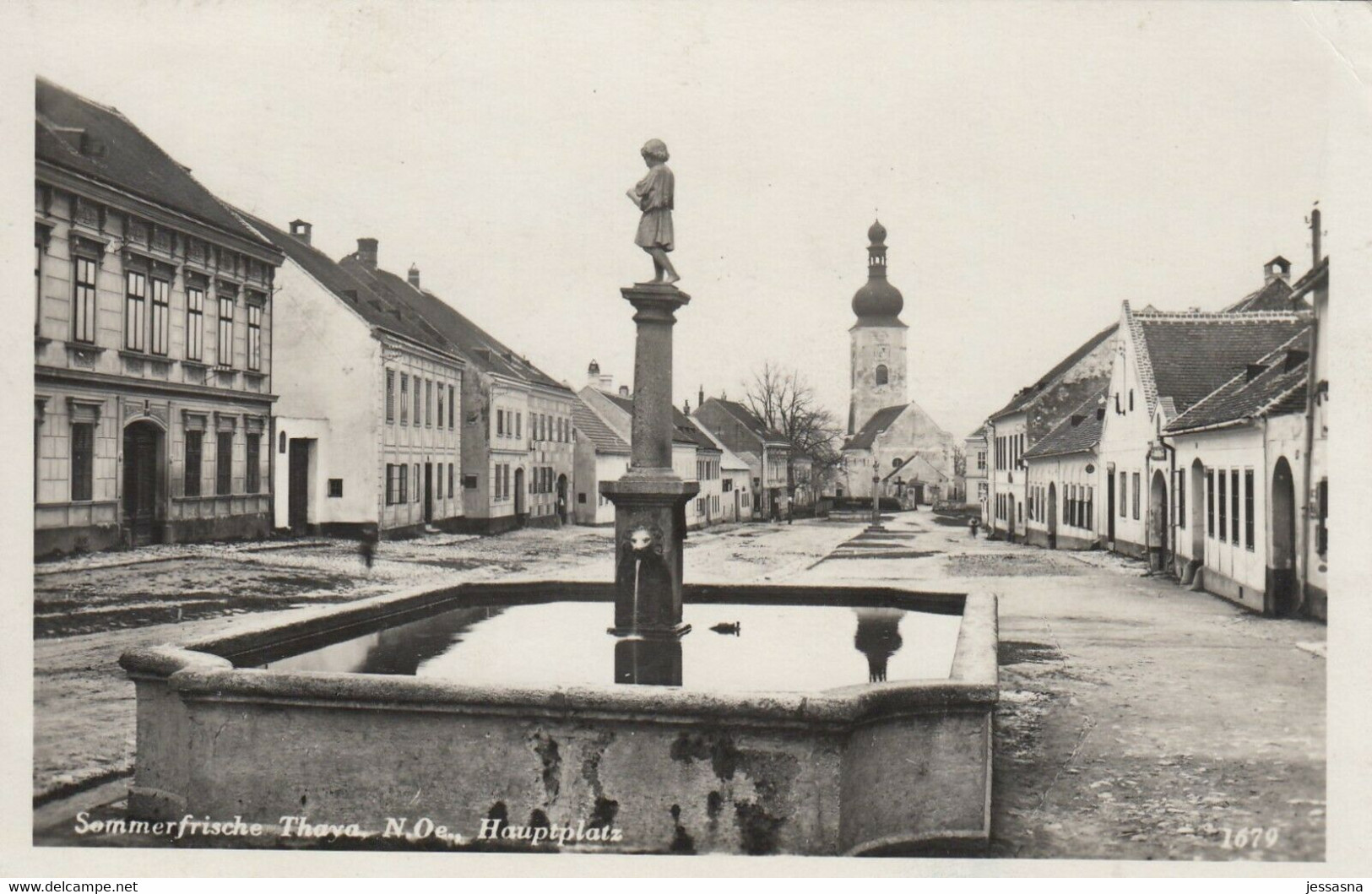 AK - NÖ - Marktgemeinde THAYA - Häuserzeilen Im Ortskern 1933 - Laa An Der Thaya